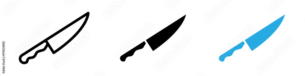 knife icon thin line illustration knife icon thin line illustration
