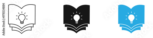 Knowledge icon thin line illustration