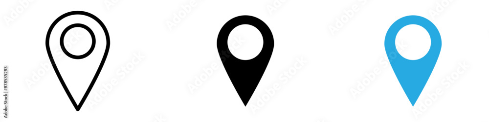 Map Marker icon thin line illustration Map Marker icon thin line illustration