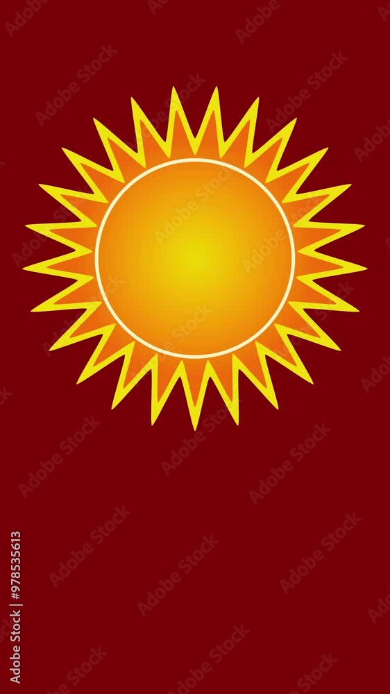 Vertical Animation background of Navratri Diwali or any festival celebration with Sun like structure .  Motion clip 