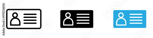 Personal documents icon thin line illustration