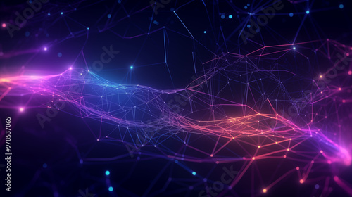 Glowing abstract background with stars and light effects