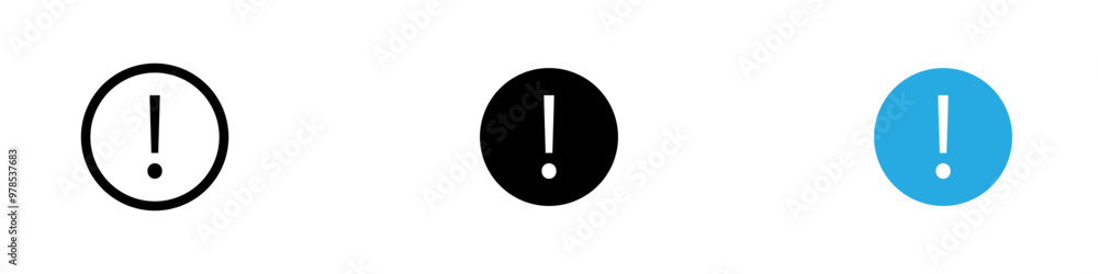 Warning Icon thin line illustration Warning Icon thin line illustration