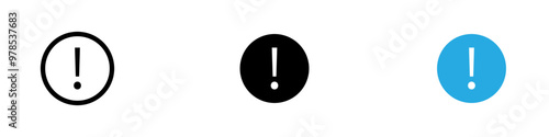 Warning Icon thin line illustration
