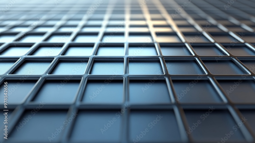Abstract close-up of a 3D tiled surface, showcasing depth and texture, perfect for backgrounds, tech, and modern design concepts. Abstract close-up of a 3D tiled surface, showcasing depth and texture, perfect for backgrounds, tech, and modern design concepts.