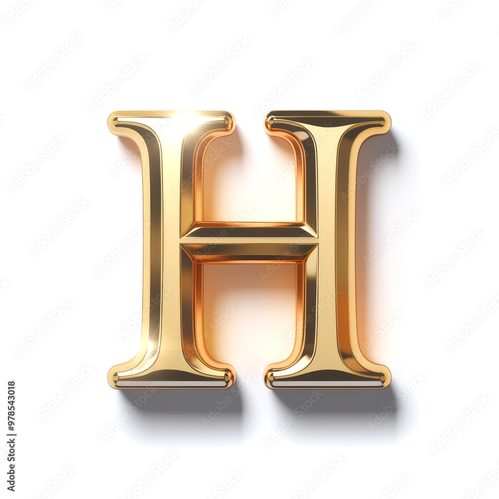 A golden serif letter A golden serif letter