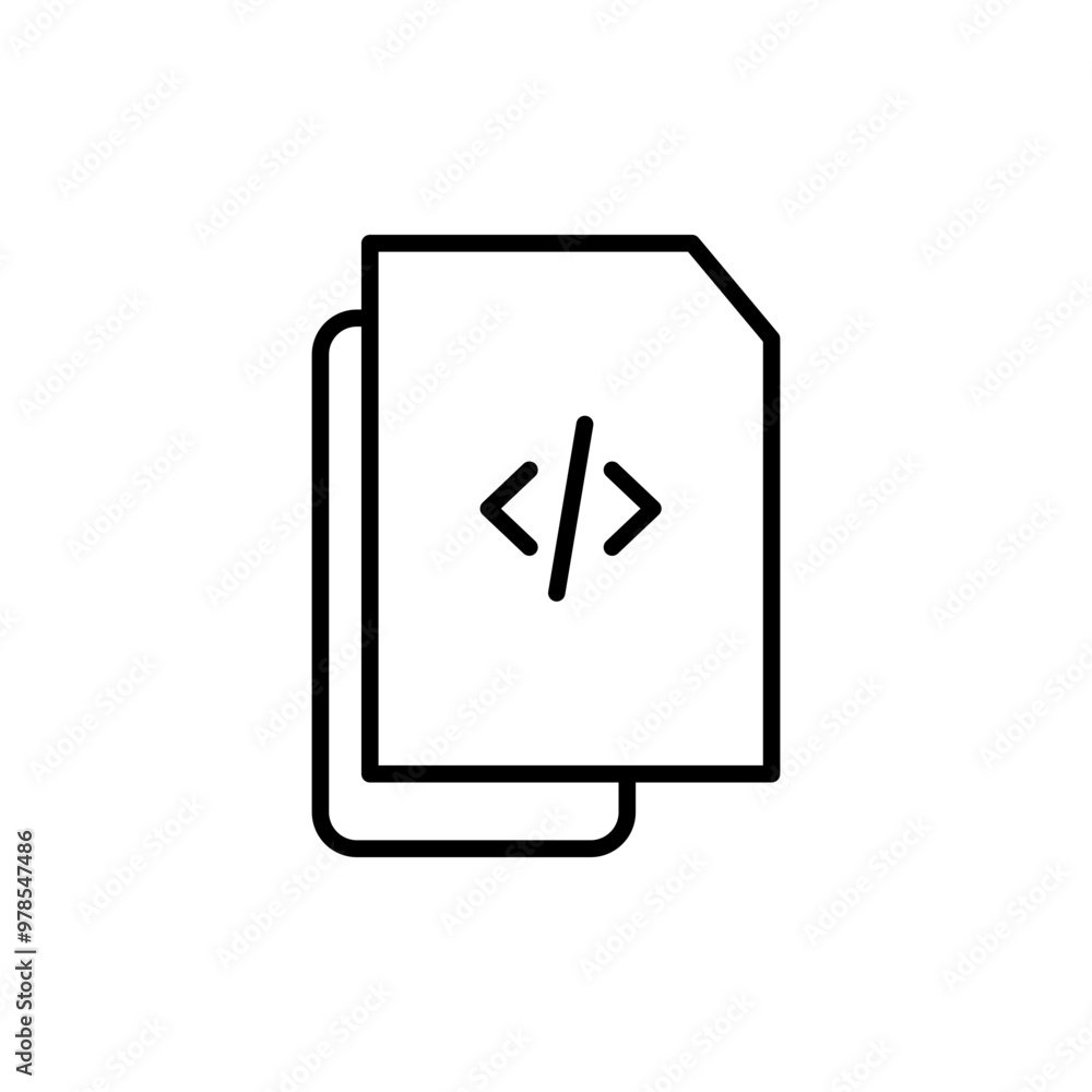 coding line icon coding line icon