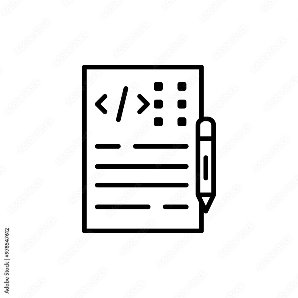 writing line icon writing line icon