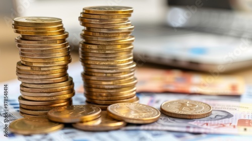 Wallpaper Mural Visual representation of rising energy costs and the shift to sustainable renewable resources Torontodigital.ca