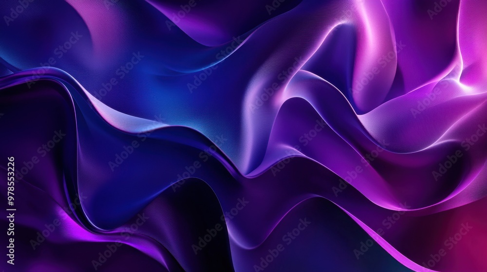 Obraz premium Wallpaper Fluid textures on Obsidian contrast background