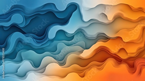 Wallpaper Vibrant Delicate ripples on Slate contrast background