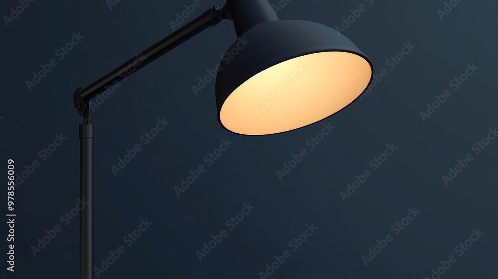 Modern lamp illuminating a dark room with a warm glow, perfect for contemporary decor or interior design concepts. Modern lamp illuminating a dark room with a warm glow, perfect for contemporary decor or interior design concepts.