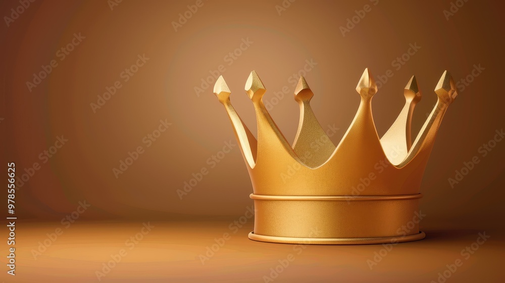 A stunning gold crown isolated on a sleek, clean background, perfect for adding a touch of royalty to any design or project. A stunning gold crown isolated on a sleek, clean background, perfect for adding a touch of royalty to any design or project.