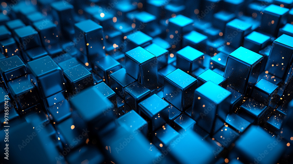 Abstract Empty Background. Blocks, cubes, 3d Abstract Empty Background. Blocks, cubes, 3d
