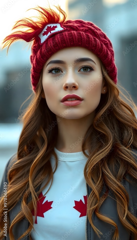 portrait of beautiful Canada woman portrait of beautiful Canada woman