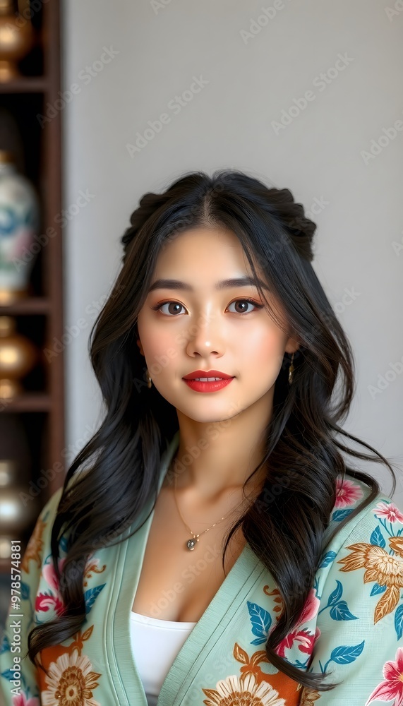 Fototapeta premium portrait of beautiful Korean young woman