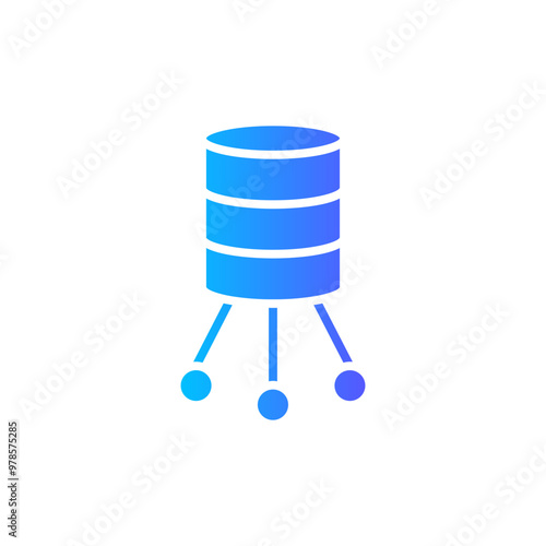 big data gradient icon