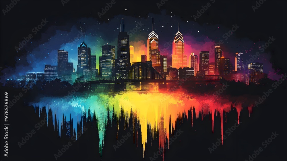 Fototapeta premium Local Pride Create a shirt that showcases the landmarks or symbols unique to your community.