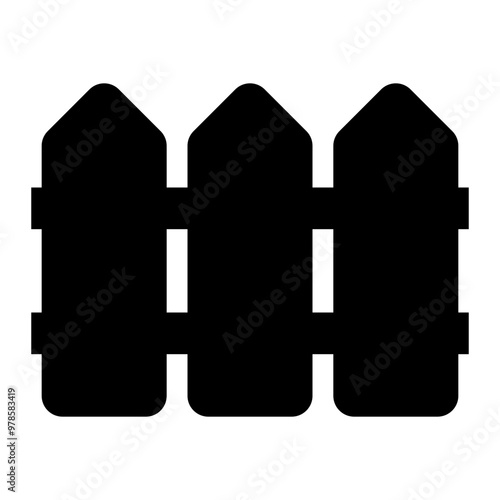 house fence solid icon