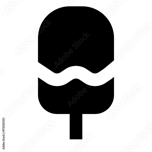 ice cream solid icon