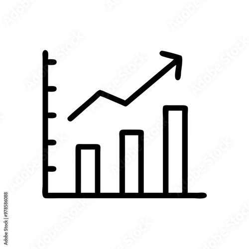 Icon Vector Business Growth chart