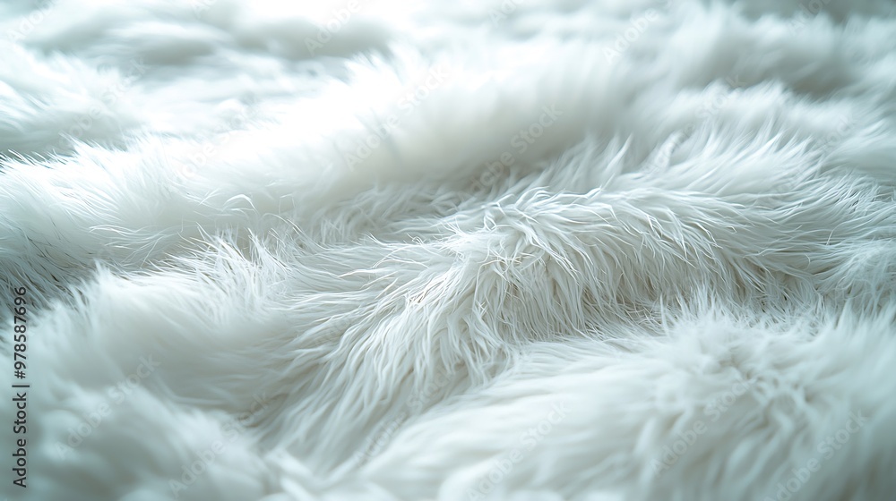 White Fur Texture : Generative AI White Fur Texture : Generative AI