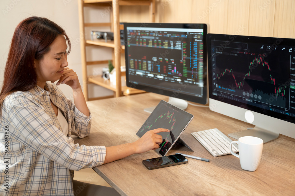 Hands of a woman using smartphone buy cryptocurrency, blockchain investment, decentralize and Stock market concept Hands of a woman using smartphone buy cryptocurrency, blockchain investment, decentralize and Stock market concept