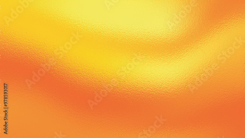 Metallic orange foil texture background vector illustration with glass effect, cmyk color