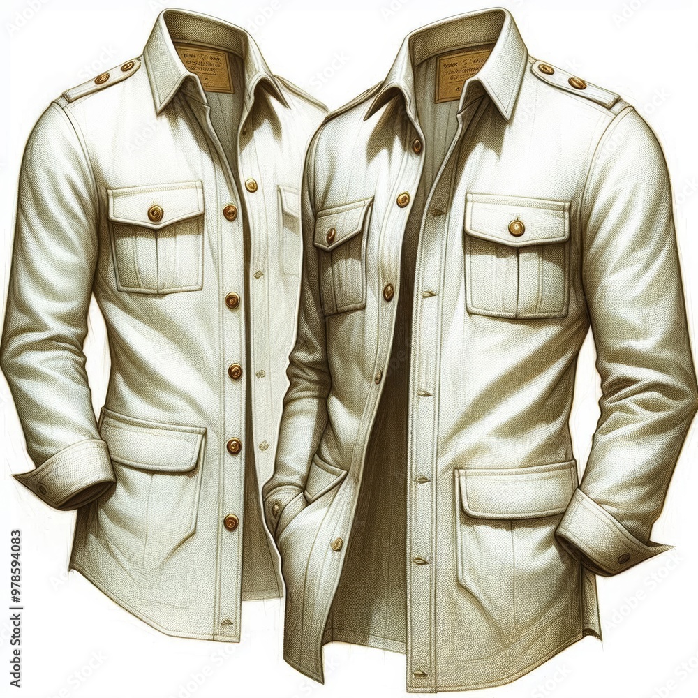 military uniform isolated on white military uniform isolated on white