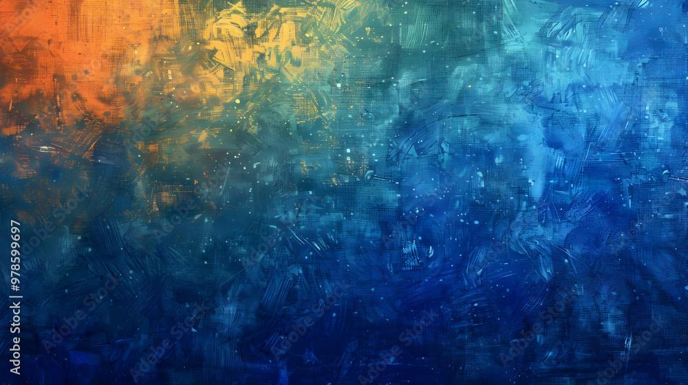 Gradient Olive Drab to Cobalt abstract background