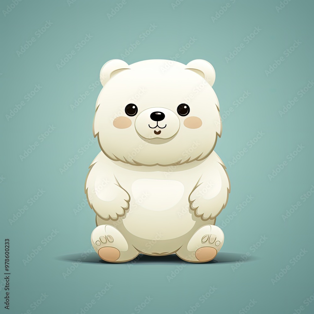 Adorable Little Animal Illustration on a Light and Gentle Background Adorable Little Animal Illustration on a Light and Gentle Background