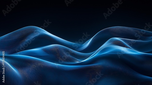 Wallpaper Mural Abstract Vector Waves Background : Generative AI Torontodigital.ca