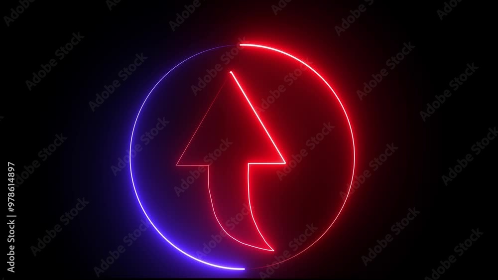 Animated share icon withe glowing blue light.glow share icon concept background. Animated share icon withe glowing blue light.glow share icon concept background.