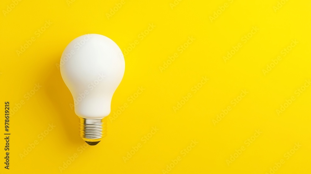 Bright idea illuminated, vibrant yellow backdrop enhances creativity and inspiration, symbolizing innovation and clarity in thought, inviting exploration and imagination. Bright idea illuminated, vibrant yellow backdrop enhances creativity and inspiration, symbolizing innovation and clarity in thought, inviting exploration and imagination.