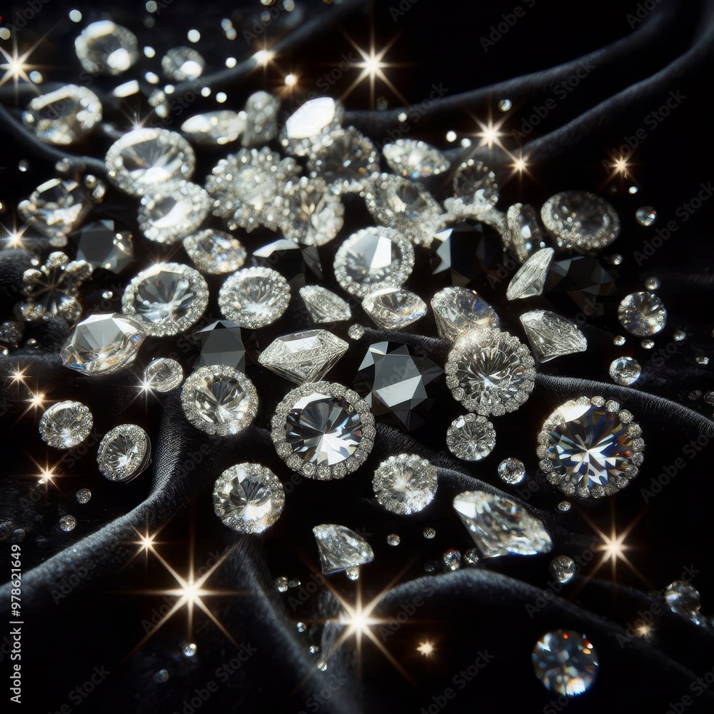 Diamonds on a Black Background
Diamonds on a Black Background