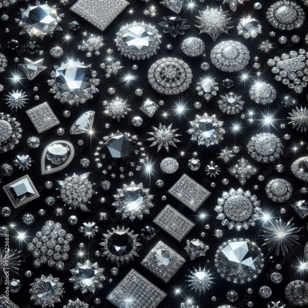 Diamonds on a Black Background
Diamonds on a Black Background
