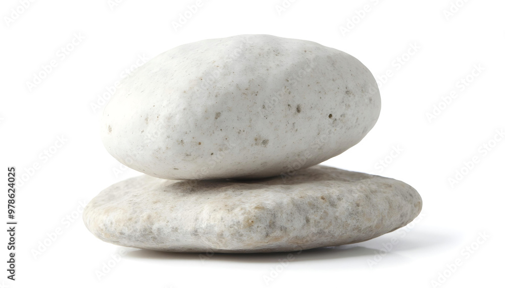 Fototapeta premium stones isolated on white background