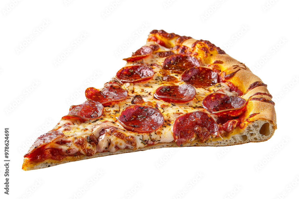 Original Pepperoni pizza slice isolated on transparent background, italian food traditional. Original Pepperoni pizza slice isolated on transparent background, italian food traditional.