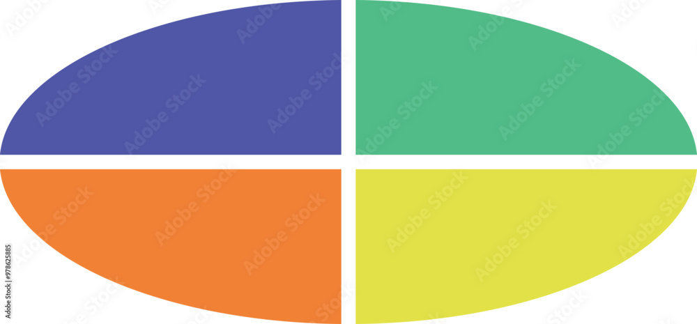 simple infographic chart oval 4divider simple infographic chart oval 4divider