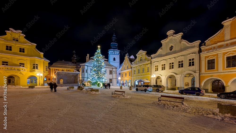 Fototapeta premium view of the town country