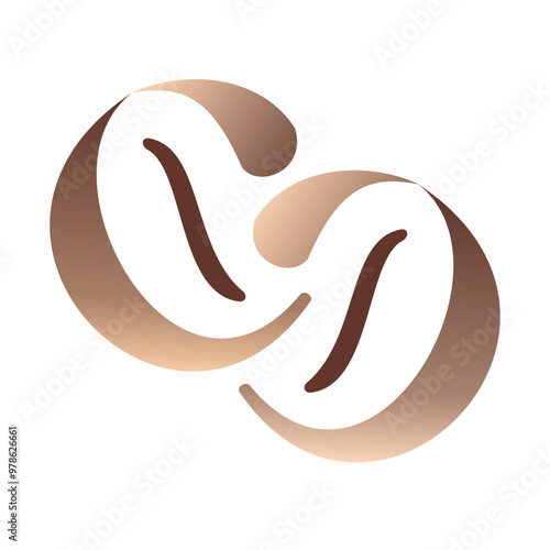 pure coffee beans illustration