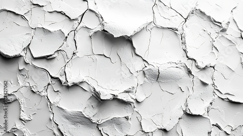 White Gypsum Wall Texture : Generative AI