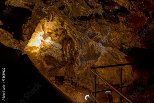 View of the karst formations in the caves of the Slovak National Karst photo