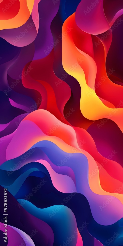 Abstract Colorful Wavy Pattern Background Abstract Colorful Wavy Pattern Background