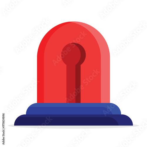 Siren icon. Subtable to place on security, crime, etc.