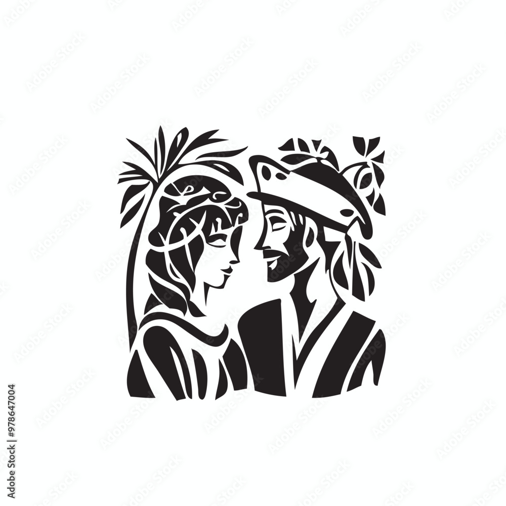 Fototapeta premium renaissance event vector, renaissance logo