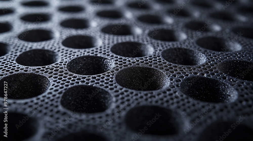 Closeup of Foam Rubber : Generative AI Closeup of Foam Rubber : Generative AI