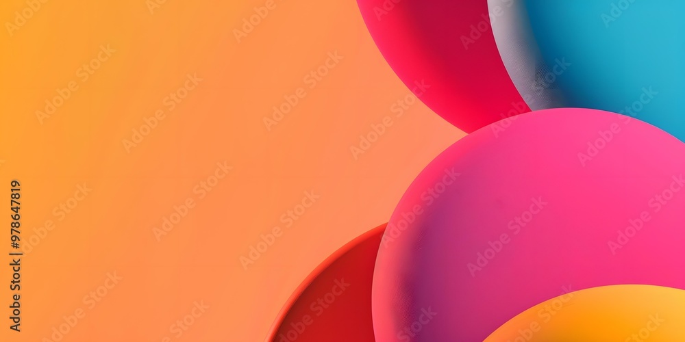 Abstract Background with Colorful Shapes and Gradient Abstract Background with Colorful Shapes and Gradient