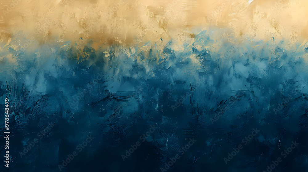Fototapeta premium Gradient Midnight Blue to Pale Goldenrod abstract background