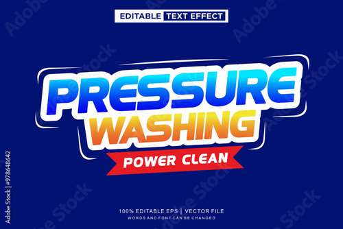 Pressure Washing text effect, Washing editable text